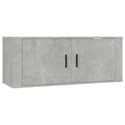 4-tlg. TV-Schrank-Set Betongrau Holzwerkstoff