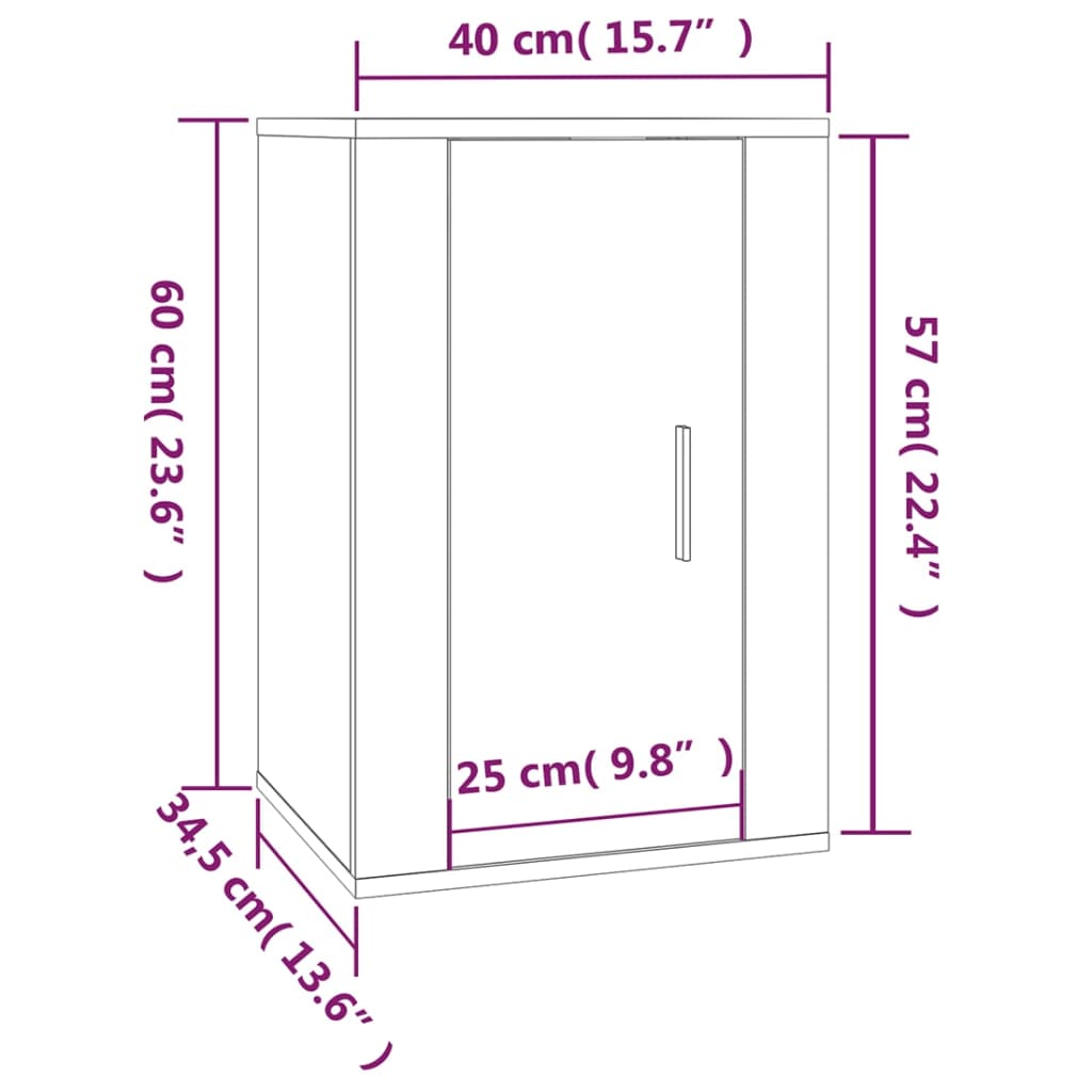 5-tlg. TV-Schrank-Set Weiß Holzwerkstoff