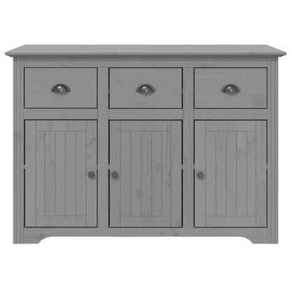 Sideboard BODO Grau 115,5x44x80 cm Massivholz Kiefer