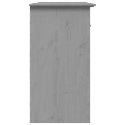 Sideboard BODO Grau 115,5x44x80 cm Massivholz Kiefer