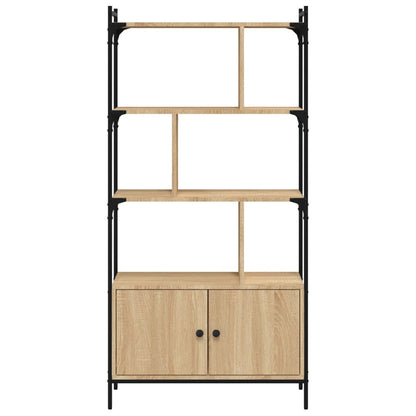 Bücherregal mit Tür Sonoma-Eiche 76,5x30x154,5 cm Holzwerkstoff