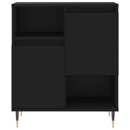 Sideboards 2 Stk. Schwarz Holzwerkstoff