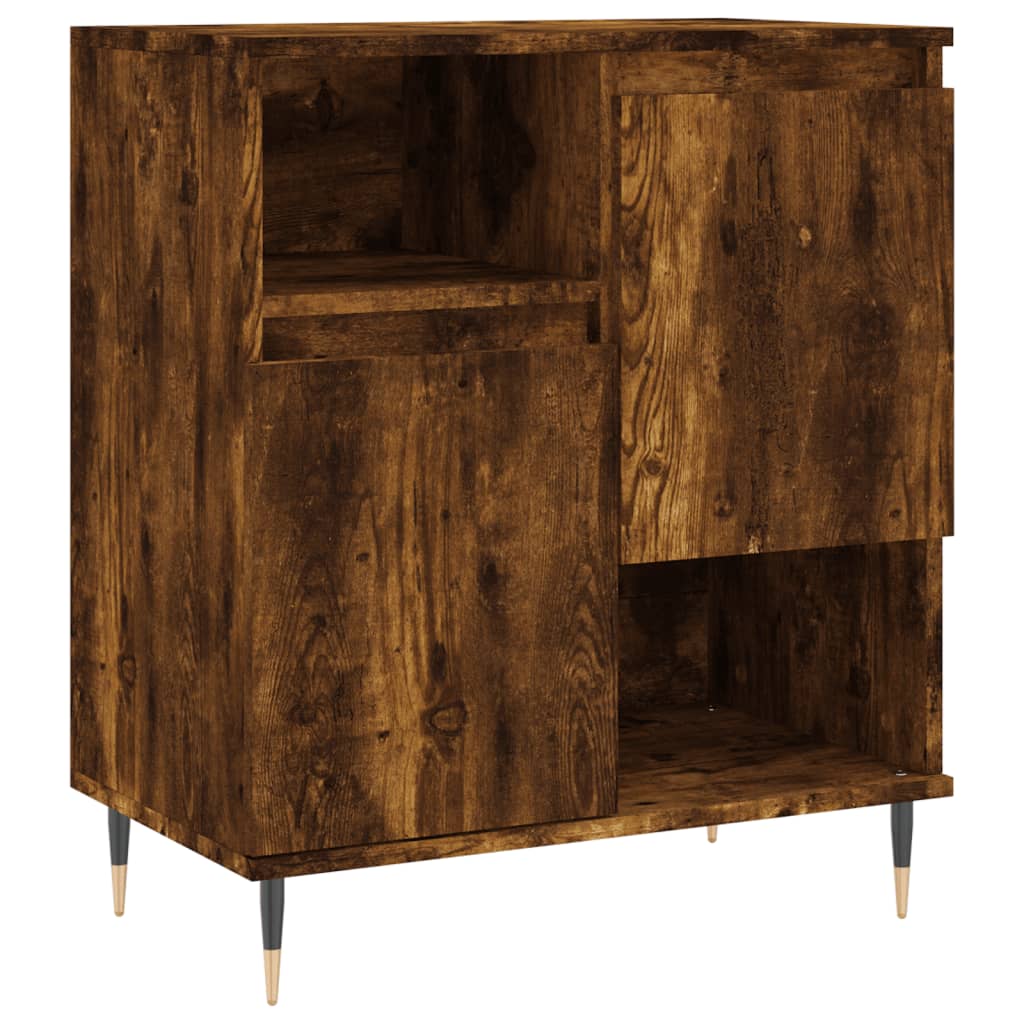 Sideboards 2 Stk. Räuchereiche Holzwerkstoff