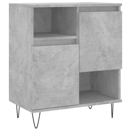 Sideboards 2 Stk. Betongrau Holzwerkstoff