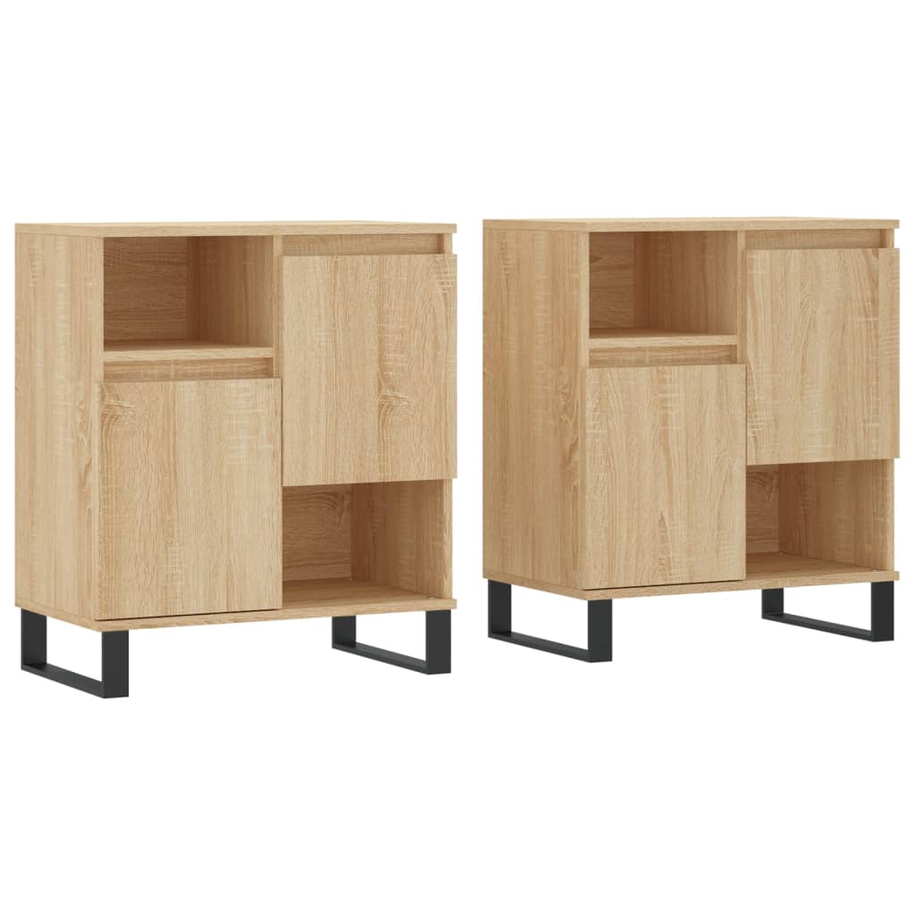 Sideboards 2 Stk. Sonoma-Eiche Holzwerkstoff