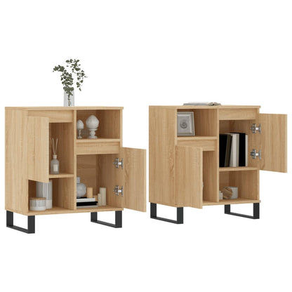 Sideboards 2 Stk. Sonoma-Eiche Holzwerkstoff