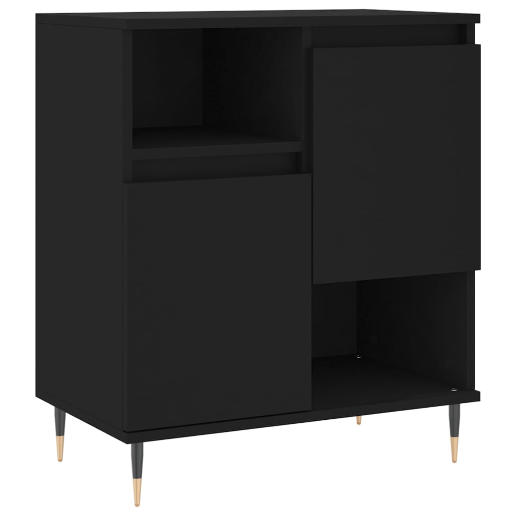 Sideboards 3 Stk. Schwarz Holzwerkstoff