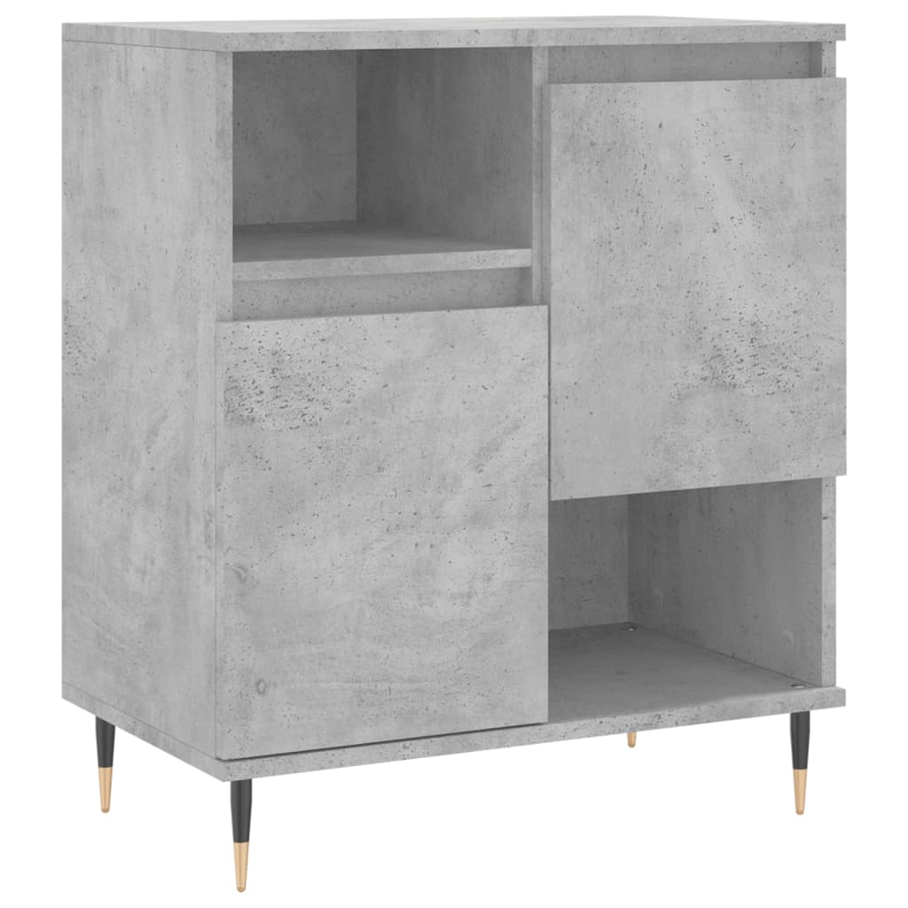 Sideboards 3 Stk. Betongrau Holzwerkstoff