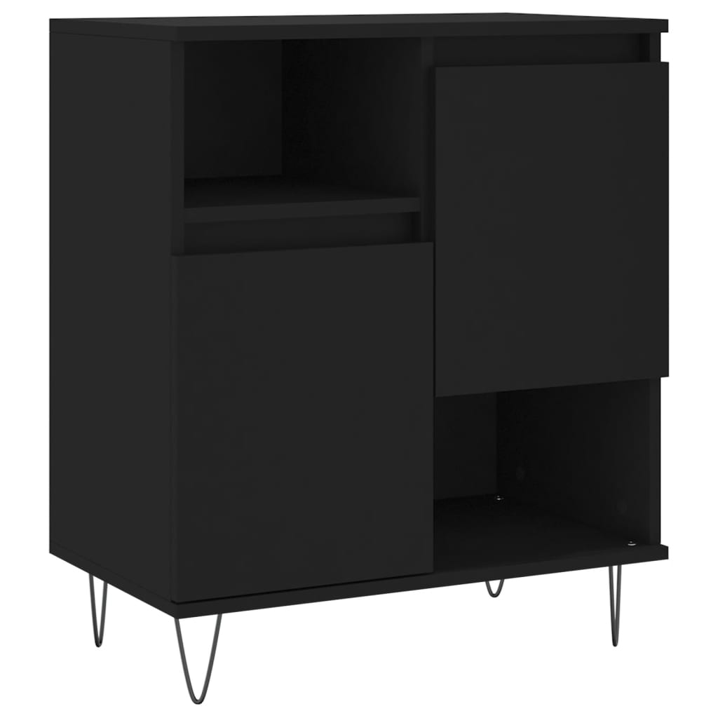 Sideboards 3 Stk. Schwarz Holzwerkstoff