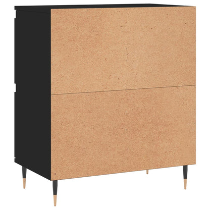 Sideboards 2 Stk. Schwarz Holzwerkstoff