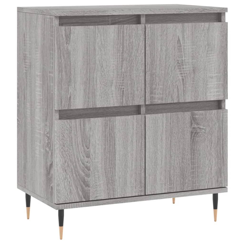 Sideboards 2 Stk. Grau Sonoma Holzwerkstoff