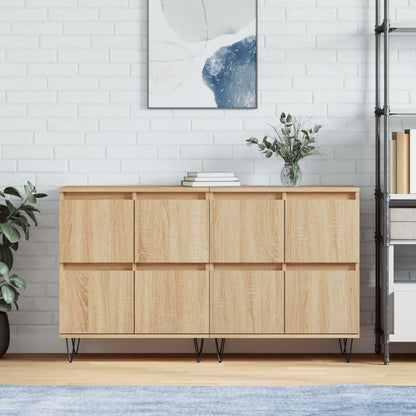 Sideboards 2 Stk. Sonoma-Eiche Holzwerkstoff