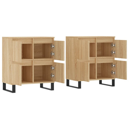 Sideboards 2 Stk. Sonoma-Eiche Holzwerkstoff