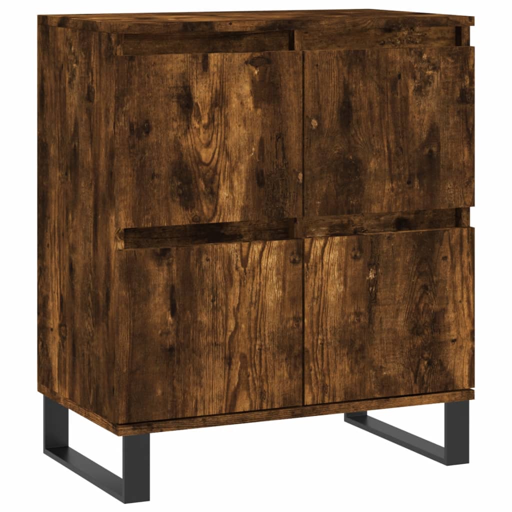 Sideboards 2 Stk. Räuchereiche Holzwerkstoff