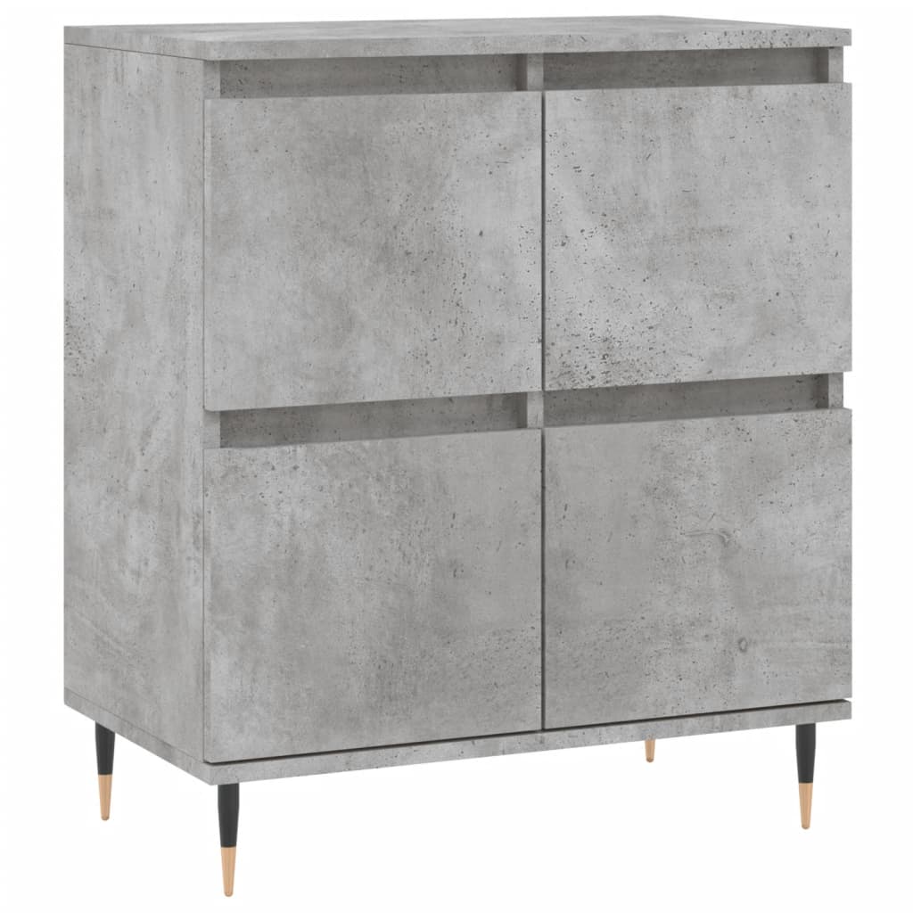 Sideboards 3 Stk. Betongrau Holzwerkstoff