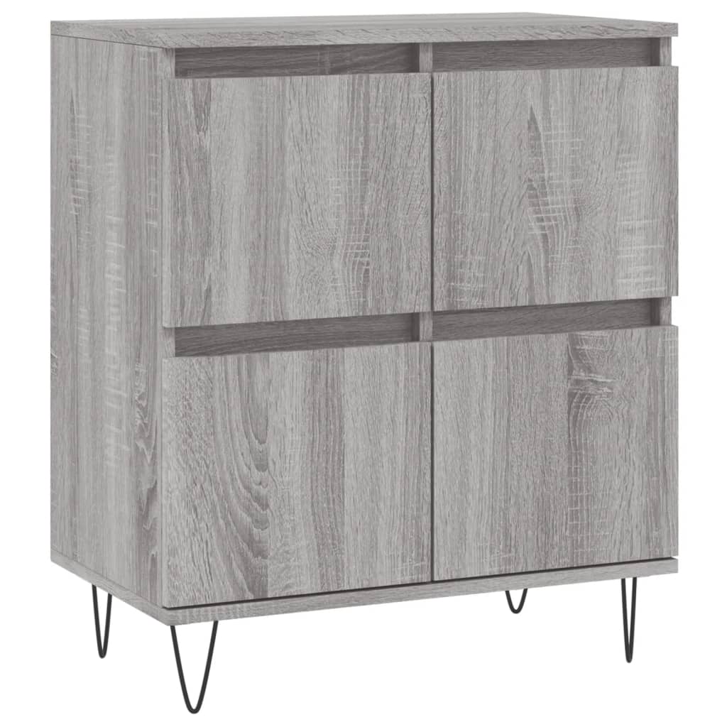 Sideboards 3 Stk. Grau Sonoma Holzwerkstoff