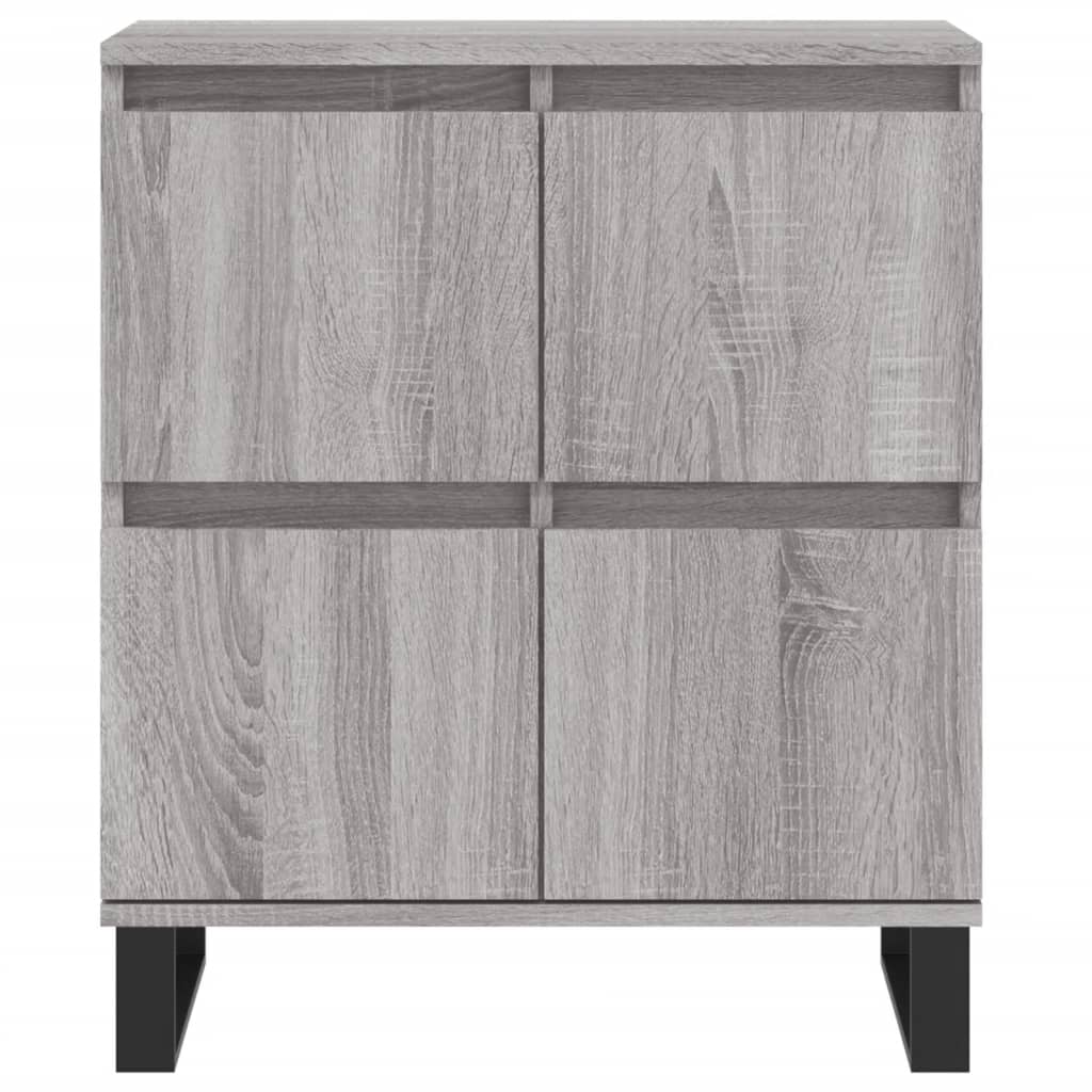 Sideboards 3 Stk. Grau Sonoma Holzwerkstoff