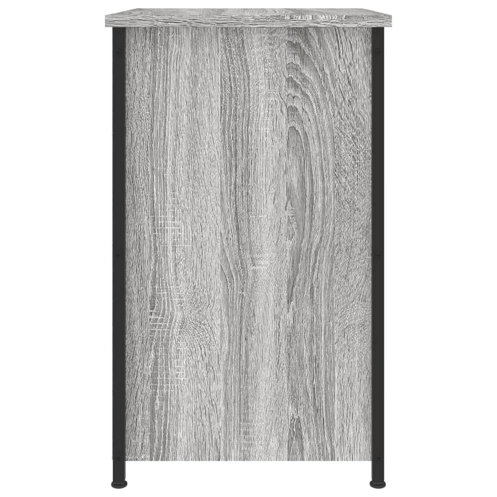 Nachttische 2 Stk. Grau Sonoma 40x36x60 cm Holzwerkstoff