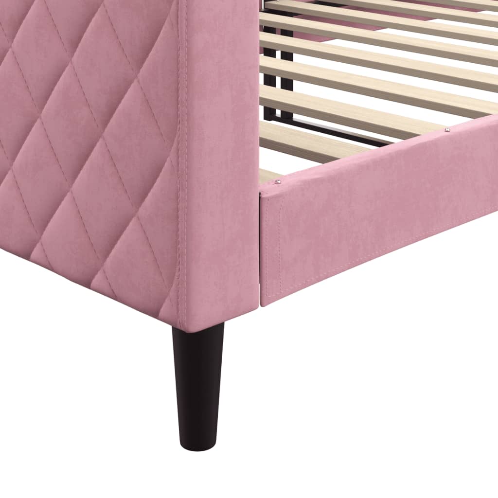 Tagesbett Rosa 90x200 cm Samt