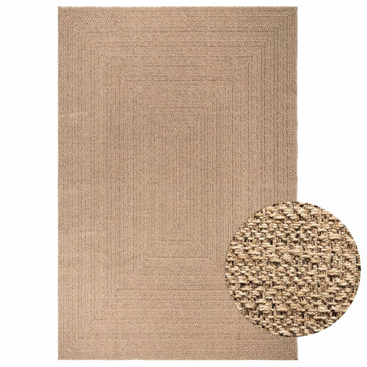 Teppich ZIZUR 200x290 cm Jute-Optik Indoor und Outdoor