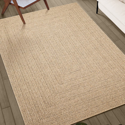 Teppich ZIZUR 200x290 cm Jute-Optik Indoor und Outdoor