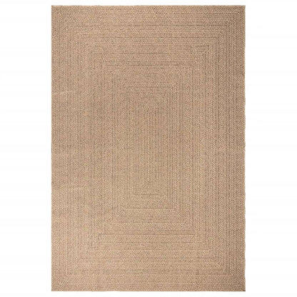 Teppich ZIZUR 200x290 cm Jute-Optik Indoor und Outdoor