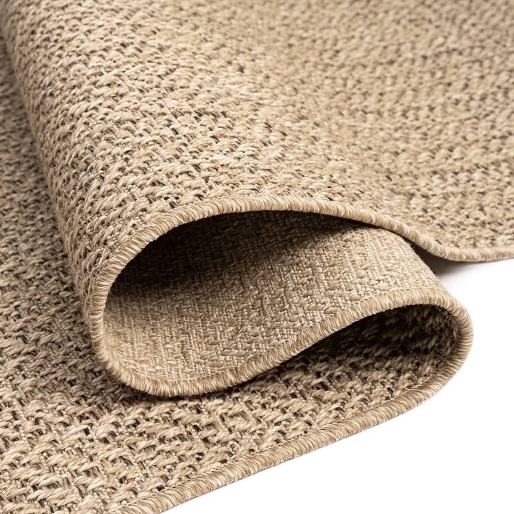 Teppich ZIZUR 200x290 cm Jute-Optik Indoor und Outdoor