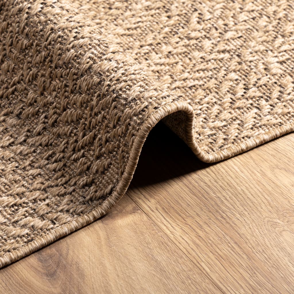 Teppich ZIZUR 200x290 cm Jute-Optik Indoor und Outdoor