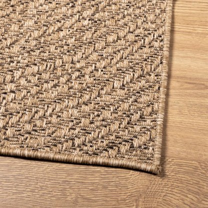 Teppich ZIZUR 200x290 cm Jute-Optik Indoor und Outdoor