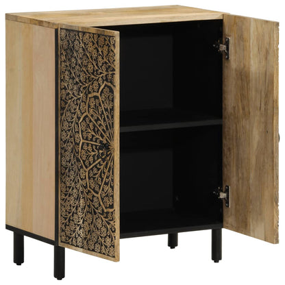 Beistellschrank 60x33x75 cm Massivholz Mango