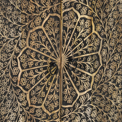 Beistellschrank 60x33x75 cm Massivholz Mango