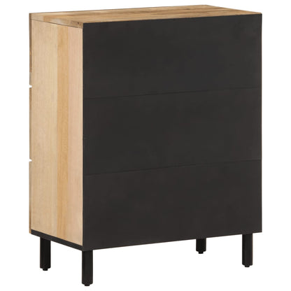 Beistellschrank 60x33x75 cm Massivholz Mango