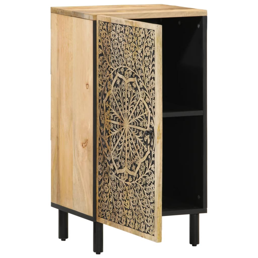 Beistellschrank 40x33x75 cm Massivholz Mango