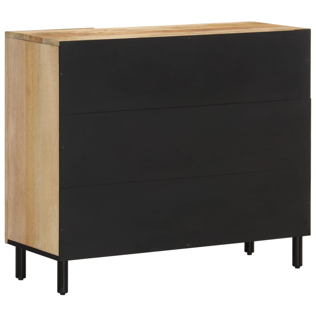 Beistellschrank 90x33x75 cm Massivholz Mango