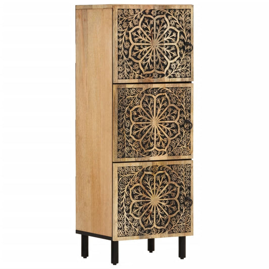 Beistellschrank 40x33x110 cm Massivholz Mango