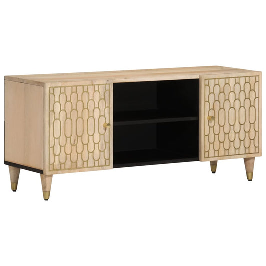 TV-Schrank 105x33x46 cm Massivholz Mango