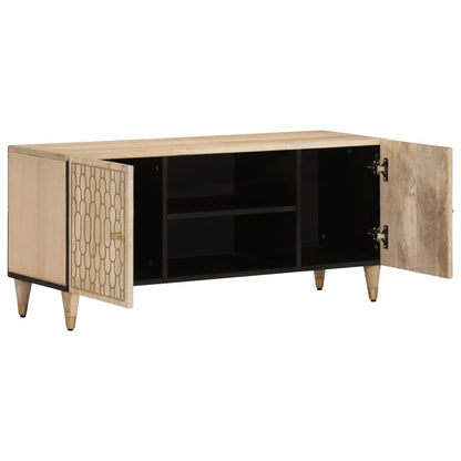 TV-Schrank 105x33x46 cm Massivholz Mango