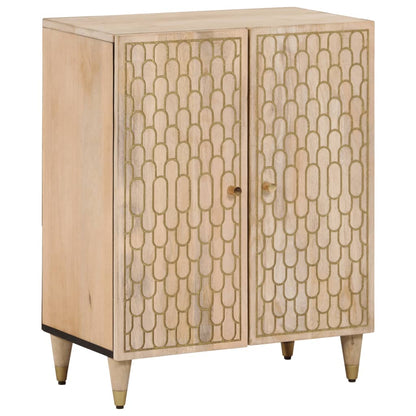 Beistellschrank 60x33x75 cm Massivholz Mango