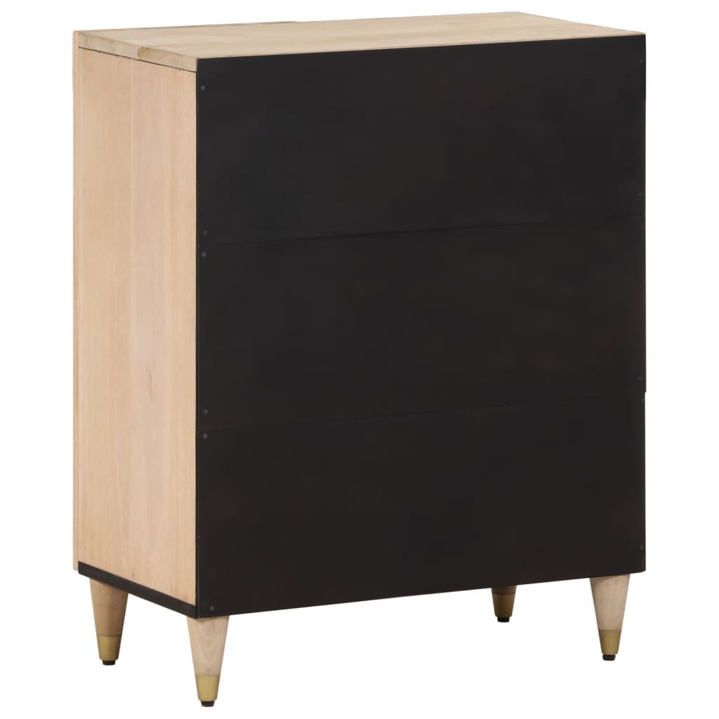 Beistellschrank 60x33x75 cm Massivholz Mango