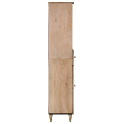 Badschrank 38x33x160 cm Massivholz Mango