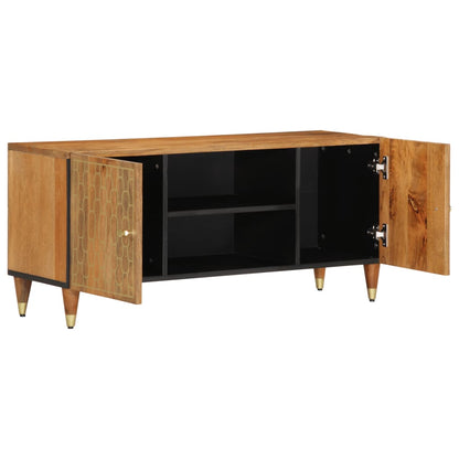 TV-Schrank 105x33x46 cm Massivholz Mango