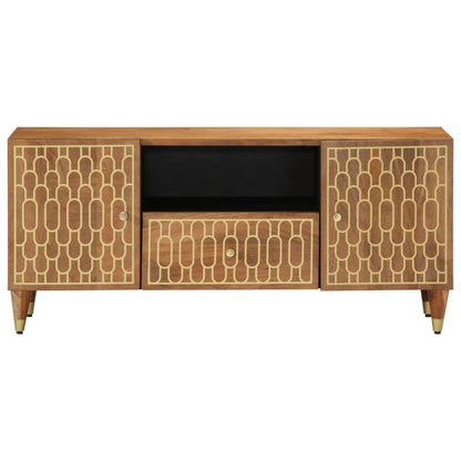 TV-Schrank 105x33x46 cm Massivholz Mango