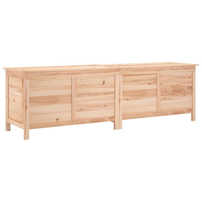 Garden chest 198.5x50x56.5 cm solid fir wood