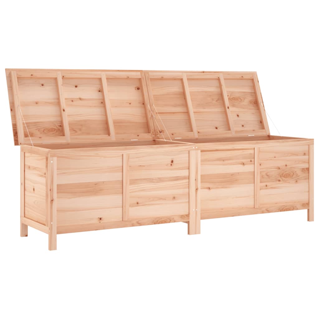 Garden chest 198.5x50x56.5 cm solid fir wood