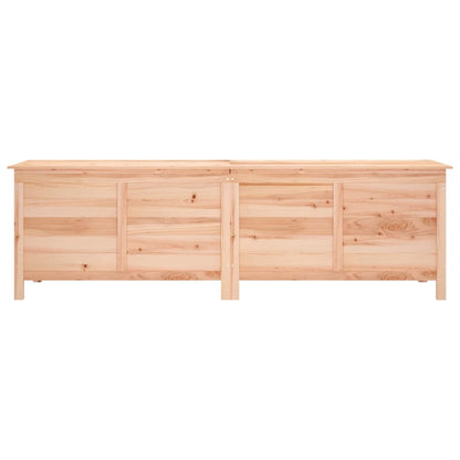 Garden chest 198.5x50x56.5 cm solid fir wood