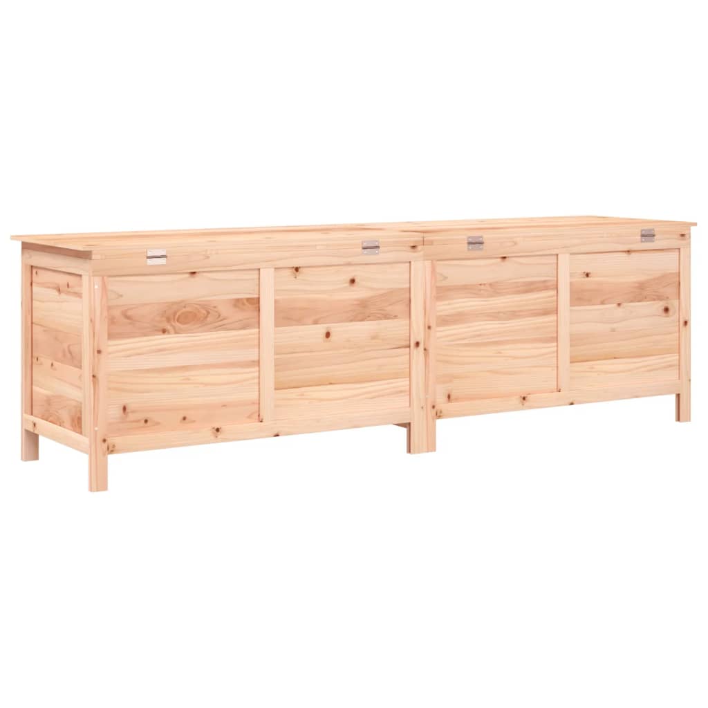 Garden chest 198.5x50x56.5 cm solid fir wood