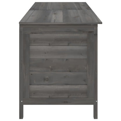 Garden chest anthracite 198.5x50x56.5 cm solid fir wood