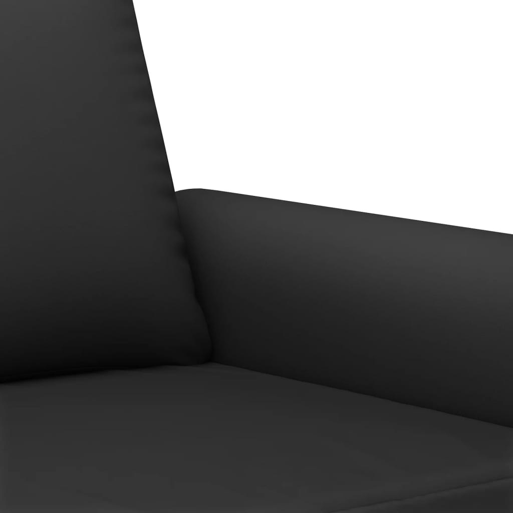 3-seater sofa black 180 cm velvet