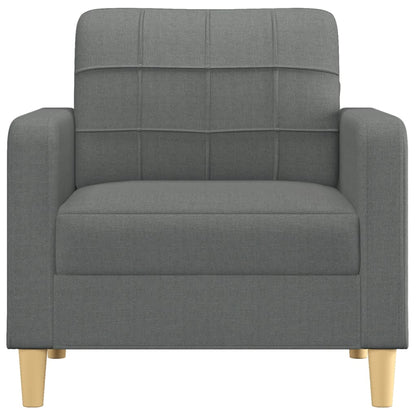 Sofa armchair dark grey 60 cm fabric