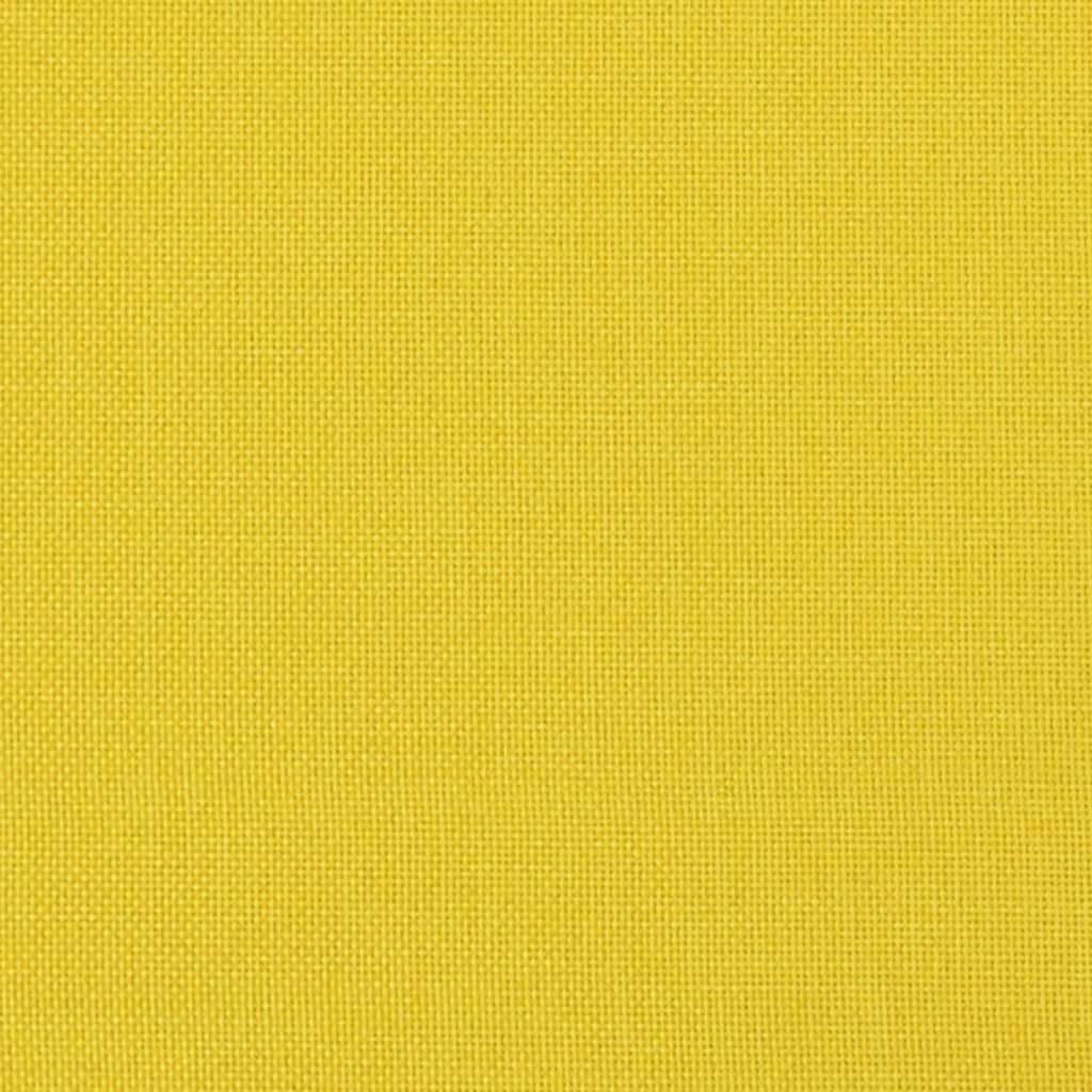 Sofa armchair light yellow 60 cm fabric